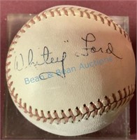 Whitey Ford autographed baseball