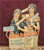 Vintage Chesterfield cigarettes display