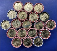 uncirculated roll of presidential dollars