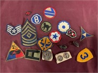 Military patches and insignias
