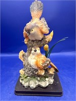 Bird Figurine Resin, Metal,& Wood