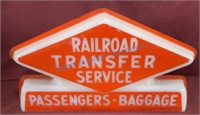 Vintage railroad, transfer service car topper