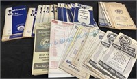 Vintage BNO railroad timetables