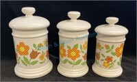 Vintage McCoy canister set 10 to 12 inches