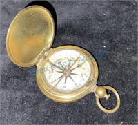 Antique brass US compass