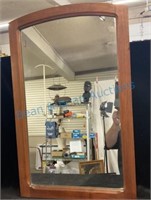 21 x 33 antique, walnut mirror