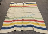 82 x 66 wool Hudson Bay style blanket