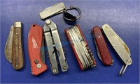 Gerber multi tool and pocket knives