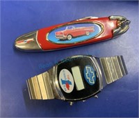 Chevrolet watch and pocket knife