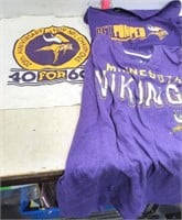( 2 ) Vikings T - Shirts and Anniversary Hanky
