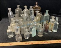 Collection of antique bottles