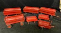 Vintage toy tractor Trailers