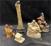 Collection of carvings