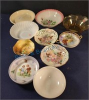 Glass and china dishes