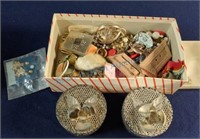Trinket boxes and miscellaneous jewelry
