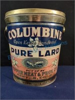 Columbine pure lard tin