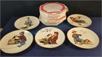 Norman Rockwell collector's plates with boxes