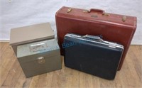 Suitcase briefcase file boxes