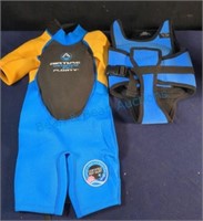 Child's swimming gear