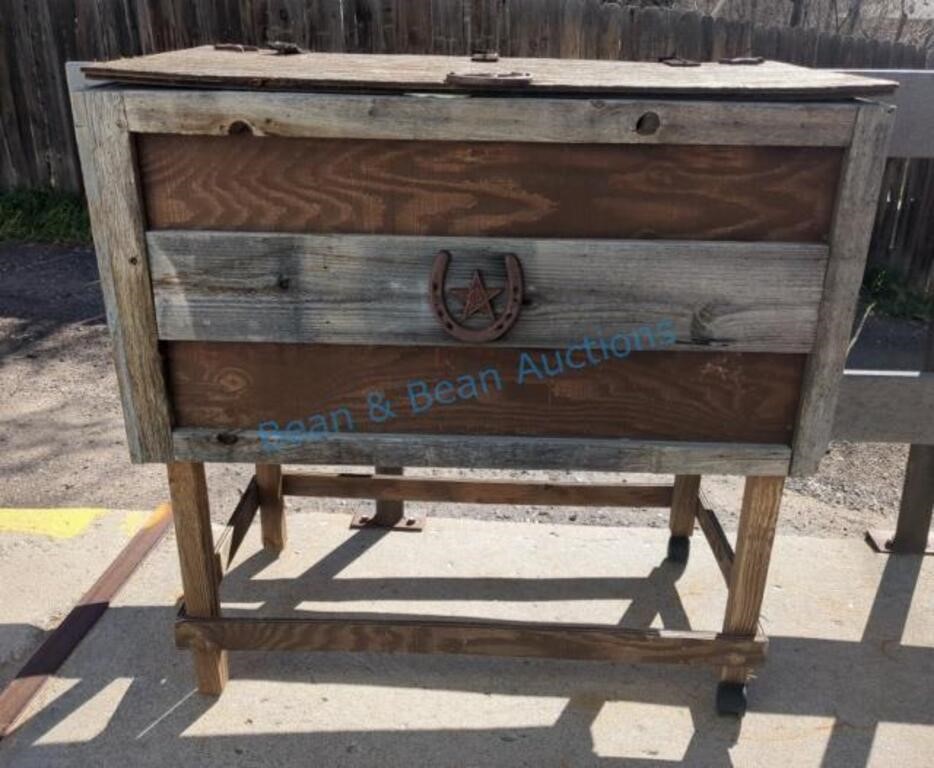 Wood sided cooler