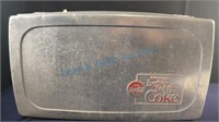 Vintage aluminum Coke cooler