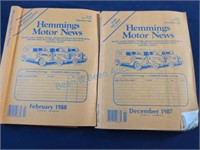 Hemmings motor News 1987 and 1988