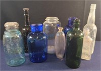 Glass jars and bottles