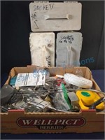 Miscellaneous tools and empty boxes