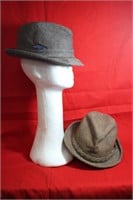 Lot of 2 Vintage Men's Hats Stetson Stevens