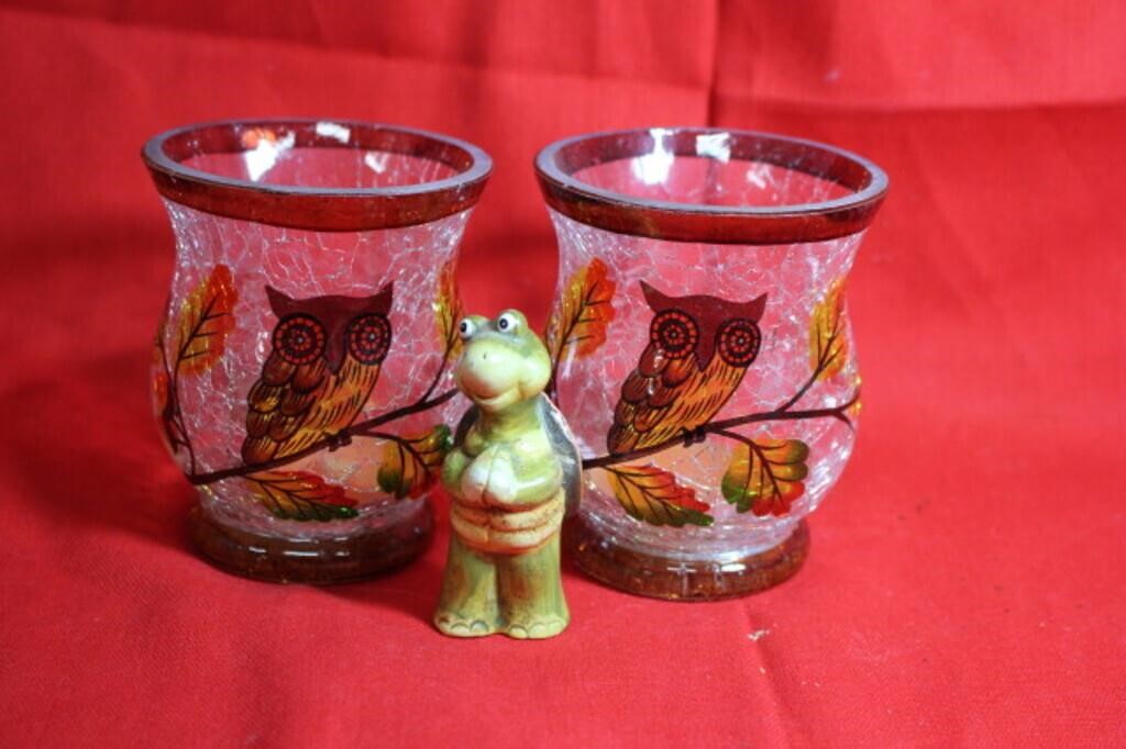 Owl Candle Tealight Cute Turtle