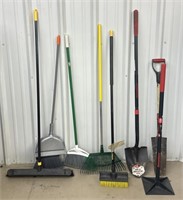 Outdoor Brooms, Shovels, Tamper, Rake Tools