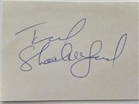 Ted Shackelford original signature cut