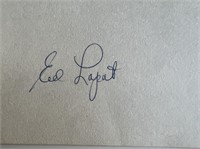 Ed Lopat original signature