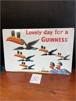 new Guinness beer metal sign