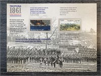 Civil War A Nation Touched With Fire stamp sheet