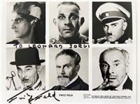 Fritz Feld signed photo