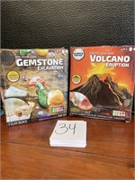 gemstone excavation Volcano eruption kits