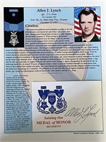 US Army Allen Lynch signed commemorative card