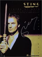 Sting signed sheet music