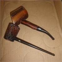 2 - VINTAGE SMOKING PIPES