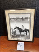 1948 race horse framed photo