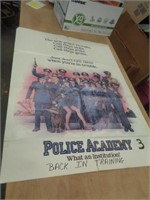 27"X40" MOVIE POSTER - 1984 POLICE ACADEMY 3