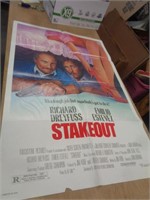 27"X40" MOVIE POSTER - 1987 STAKE OUT