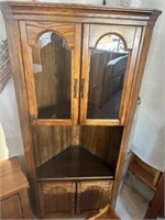Corner Cabinet Wood Approx 6ft H x 3ft W