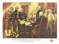 The Declaration of Independence Stamp Sheet