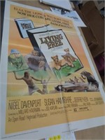 27X40 MOVIE POSTER -  1972 LIVING FREE