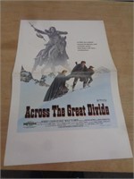 14X21 MOVIE POSTER - 1977 ACROSS THE GREAT DIVIDE