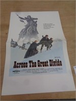 14X21 MOVIE POSTER - 1977 ACROSS THE GREAT DIVIDE