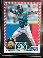 2023 Topps Teoscar Hernandez red-star Border /76