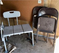 Shower Chair and Folding Chairs